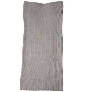 NWT Edited by Remi Bader Women's High-Rise Ribbed Sweater Skirt Oatmeal Medium